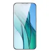 Baseus Crystal Serisi iPhone 15 Plus Full Koruma Tempered Cam Ekran Koruyucu 2 Adet Set-(5775)