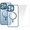 Baseus Frame Series iPhone 14 Pro 6.1 Kamera Koruyuculu Magsafe Kılıf + Tempered Ekran Koruyucu Set-(5775)