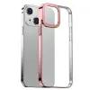 Baseus Glitter iPhone 13 6.1inç Kılıf Renkli Kenar Şeffaf Silikon-(5775)