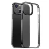 Baseus Glitter iPhone 13 6.1inç Kılıf Renkli Kenar Şeffaf Silikon-(5775)