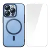 Baseus Glitter iPhone 14 Pro 6.1 Magsafe Silikon Kılıf + Tempered Ekran Koruyucu Set-(5775)