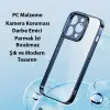 Baseus Glitter iPhone 14 Pro Max 6.7 Renkli Kenar Silikon Kılıf + Tempered Ekran Koruyucu Set-(5775)