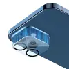 BASEUS iPhone 12 6.1 3D Full Kaplama Kamera Koruyucu Cam 2 Adet Set-(5775)