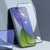 Baseus İPhone 12 Mini 5.4 0.3MM Full Anti Blue Light Tempered Cam Ekran Koruyucu 2Adet Set-(5775)