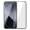 Baseus İPhone 12 Pro Max 6.7  0.3MM 3D Full Tempered Cam Ekran Koruyucu 2Adet Set-(5775)