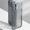 Baseus İPhone 12 Pro Max 6.7 Comfort İnce Şeffaf Kılıf Matte PP Kılıf-(5775)