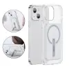 Baseus iPhone 13 6.1inç Manyetik Magsafe Standlı Silikon Kılıf-(5775)