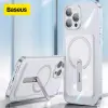 Baseus iPhone 13 Pro 6.1inç Manyetik Magsafe Standlı Silikon Kılıf-(5775)