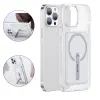 Baseus iPhone 13 Pro Max 6.7 Manyetik Magsafe Standlı Silikon Kılıf-(5775)
