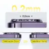Baseus iPhone 15 Pro/15 Pro Max için Crystal Serisi HD Cam Kamera Koruyucu 2 Adet Set-(5775)