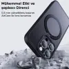 Baseus iPhone 15 Pro Max SkyRing Serisi Standlı Magsafe Manyetik Kılıf + Tempered Ekran Koruyucu Set-(5775)
