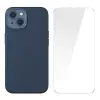 Baseus Liquid Silica Gel iPhone 14 Plus 6.7 Magsafe Silikon Kılıf + Tempered Ekran Koruyucu Set-(5775)