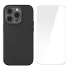 Baseus Liquid Silica Gel iPhone 14 Pro 6.1 Magsafe Silikon Kılıf + Tempered Ekran Koruyucu Set-(5775)