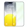 Baseus Schott iPhone 15 Pro Max Full Koruma Eye-Protection Tempered Cam Ekran Koruyucu-(5775)