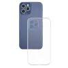 Baseus Simple Case İPhone 12 Pro Max 6.7 İnce Şeffaf Silikon Kılıf-(5775)