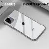Baseus Simplicity Series iPhone 11 Pro Max 6.5 Kılıf Şeffaf Gel Silikon Kılıf-(5775)