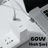 Baseus Zinc Manyetik L Uçlu 60W Macbook Hızlı Şarj Güç Kablosu 2m-(5775)