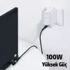 Baseus Zinc Manyetik Type-C to DC Round (79x55mm) Lenovo Laptop Şarj Kablosu 100W 2m-(5775)