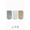Basic Kaymaz Penye Soket Çorap 3Lü BS10107 Nil Ekru Bej