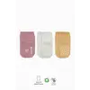 Basic Kaymaz Penye Soket Çorap 3Lü BS10107 Pudra Ekru Somon