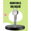Basınçlı El Duşu Başlığı – Döner Pervaneli, Göz Kamaştıran Yağmur Etkisi