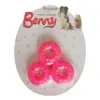 Benny Köpek Oyuncağı Üçlü H 9 x 9 cm Pembe