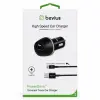 Micro USB Siyah 12W Kablolu Araç Şarj Cihazı Bevius BVS-AU509