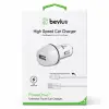 Bevius BVS-AU511 Beyaz 12W Lightning Kablolu Araç Şarj Cihazı