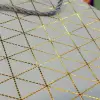 Beyaz Geometrik Desenli Mini Boy Karton Hediye Çantası