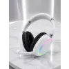Beyaz Kablosuz Bluetooth Kulaklık Mikrofonlu Ergonomik Kulak Üstü Tasarım