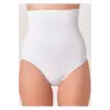 Beyaz Kadın Dikişsiz Slip Korse