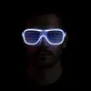 Beyaz Led Işıklı Parti Gözlüğü - Neon 3 Modlu