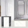 Beyaz Mermer Desenli Alüminyum Plastik Duvar Sticker