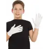 Beyaz Renk Çocuk Boy Likralı Pandomim Eldiveni Bx40