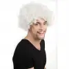 Beyaz Renk Kıvırcık Afro Bonus Peruk Bx40