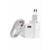 Beyaz Ultra Plus Hızlı Şarj Seti Şarj Adaptörü ve Kablosu 67W