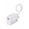 Beyaz Ultra Plus Hızlı Şarj Seti Şarj Adaptörü ve Kablosu 67W