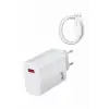 Beyaz Ultra Plus Hızlı Şarj Seti Şarj Adaptörü ve Kablosu 67W