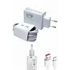 Beyaz Ultra Plus Hızlı Şarj Seti Şarj Adaptörü ve Kablosu 67W