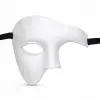 Beyaz Yarım Erkek Maske – Phantom Parti &amp;amp; Balo Maskesi Bx40