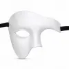 Beyaz Yarım Erkek Maske – Phantom Parti & B Maskesi