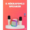 Bluetooth 5.0 Destekli Kablosuz Karaoke Hoparlör