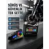 Bluetooth 5.4 İntercom ve Alarmlı Disk Kilidi Seti Güçlü Ses ve Güvenlik