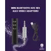Bluetooth AUX Adaptör | 3.5mm Ses Girişi İçin Kablosuz Dönüştürücü, 10m Menzil