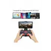 Bluetooth bağlantılı siyah gamepad, PC uyumlu, telefon standı dahil, 1 yıl garantili