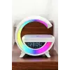 Bluetooth Hoparlör 15W Kablosuz Hızlı Şarj LED Gece Lambası
