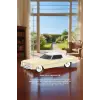 Bluetooth hoparlör bej renk retro araba tasarımlı 10W FM USB TWS 3 saat dinleme süresi