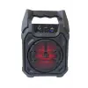 Bluetooth Hoparlör Led Işıklı Taşınabilir Kablosuz Speaker Uzun Pil Ömrü