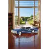 Bluetooth hoparlör retro araba tasarımlı 10W mavi FM USB TWS 3 saat dinleme süresi
