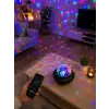 Bluetooth Hoparlörlü RGB Disko Işığı Müzikli Parti Lambası USB TF Kart Destekli